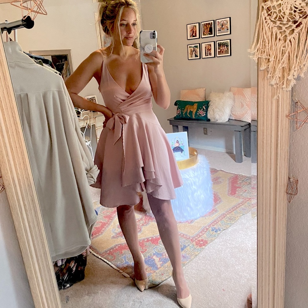Light pink Saints and Secrets dress size small.